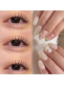 emusalon 前橋川原の写真/【忙しい毎日に嬉しいご褒美時間】束感まつげパーマ×うるちゅるネイルで、‘‘一気に垢抜け’’同時施術！