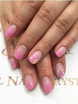 クリスタルネイル ボンベルタ橘店(CRYSTAL NAIL)/フラワーネイル
