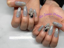 アン ジョーヌドラゴ/【ロングネイル】シルバーネイル