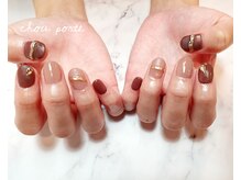 シュポルテ(chou porte)/マットミラーネイル