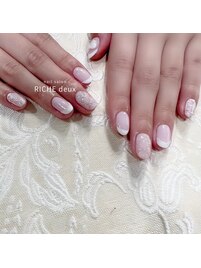 乙女心くすぐる立体リボンネイル