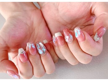 ワンホンフレンチnail