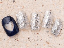アイネイルズ 町田店(I nails)/くり抜きハートネイル7480円