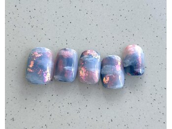 アイネイルズ 池袋店(I-nails)/サンセットオーロラネイル