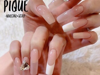 ピケ(PIQUE)の写真/《個室/フィルイン導入サロン》指先が美しく映えるフォルムを徹底追求◇自爪の形をこだわりたい貴女に＊