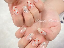 ハートネイル/¥9000