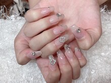 レアネイル 新宿(le'a nail)/シンプルベージュデザイン