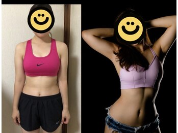 エムビーエルフィットネス 本陣亀島店(MBL.fitness)/お客様の変化【30代女性】