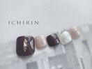シンプルフットネイル