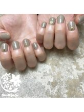 サロンモワ(salon mowa)/☆グレージュワンカラーネイル☆