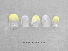 マリー ネイルズ いわきラトブ店(MARIE NAILS)/定額7700円税込 イエロー0525c