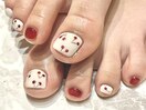 さくらんぼフットネイル