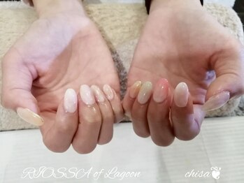 リオッサ オブ ラグーン(RIOSSA of Lagoon)/シンプルミラーネイル