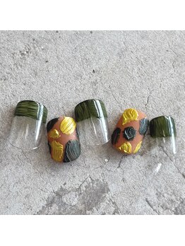 autumn color nuance nail