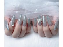 レミネイル 渋谷(REMI NAIL)/チップ長さ出しワンカラーラメ