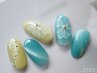 【初回他店オフ無料】水彩画アートネイル￥9.900