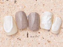 アイネイルズ 町田店(I nails)/異素材塗りかけネイル7980円