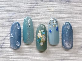 梅雨ネイル