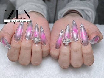 ゼン ネイル デザイン 池袋(ZEN NAIL DESIGN)/長さだしやり放題×つけ放題