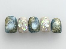 アイネイルズ 池袋店(I-nails)/ブルーオーロラホロ