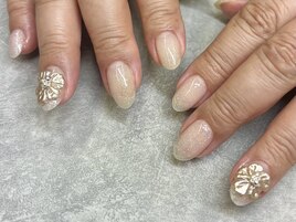 3Dフラワーワンポイント