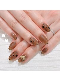 バレンタインネイル