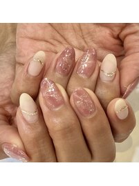 天然石風ネイル