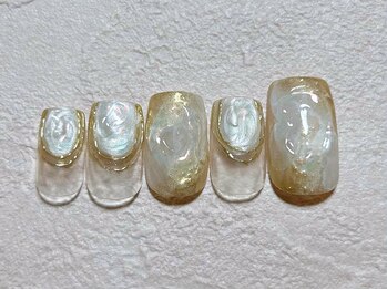 ネイルビート(NAIL BEAT)/ニュアンスオーロラネイル