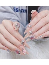 アキコネイルサロン(Akikoネイルサロン)/ロング長さだし＋アート付け放題