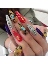ネイルサロン クール(Nailsalon Coeur)/べっ甲ネイル、マーブルネイル
