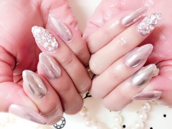 ボネール(nail ＆ eyelash Bounail)/ミラー メタリック　埋め尽くし