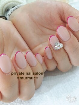 プライベート ネイルサロン マーマ(murmur)/スキニーフレンチネイル