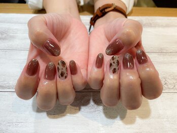 ネイルアルケー(Nail ARCHE)/シンプルレオパード