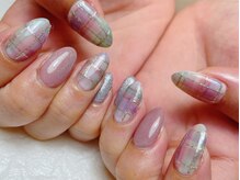 モコ(MOCO)/チェック柄ネイル