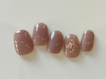 ネイルメゾン 天神店(NAIL MAISON)/ステンドグラスピンク¥9000