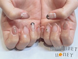 バレンタインネイル