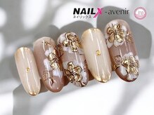 ネイリックス アヴェニール(NAILX avenir)/オトナベージュフラワー