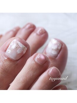 たゆ ネイル(たゆnail)/パラジェル桜フットネイル＊