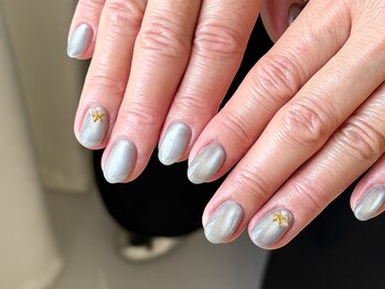 ワンアンドオンリー(One&Only)/ガラスマグネット×パーツネイル