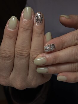 フィルネイル(fil nail)/大人ショート×2本アート ¥6,000