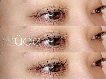 ミューデ(mude)の写真/高技術のデザイン力に感動！ぱっちり可愛く魅せる♪【パリジェンヌ・似合わせダメージレスまつげパーマ】