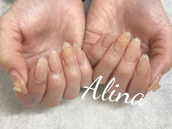 エリナネイルサロン池袋(Alina Nail Salon)/ワンカラー+パーツ