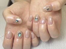 バーガンディ 鶴田(BURGUNDY)/大人気！エスニックネイル