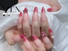 ゼン ネイル デザイン 池袋(ZEN NAIL DESIGN)/長さだしやり放題×つけ放題