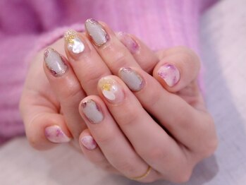 ラルネイル 大宮(Lull. nail)/*アメジスト*タイダイ*