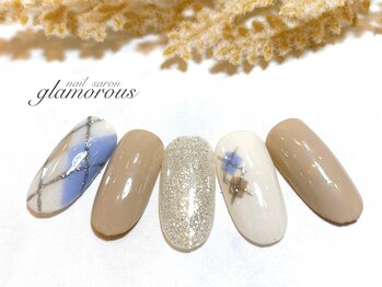 ネイルグラマラス 西新井店/《パラジェル》アーガイルネイル