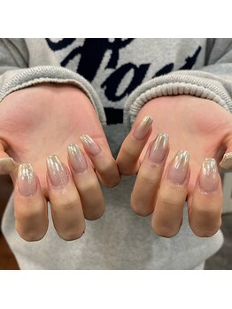 コロレ(colore')/ミラーグラデーションネイル