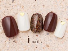 アイネイルズ 町田店(I nails)/ブラウンハートホロネイル7980円