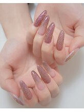 サムズアップネイル(thumbs up nail)/スカルプ長さ出しワンカラー