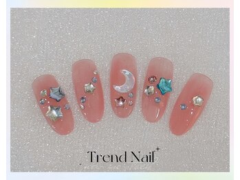 トレンドネイルスタジオ(Trend Nail Studio)/チップ長さ出し×パーツ付け放題